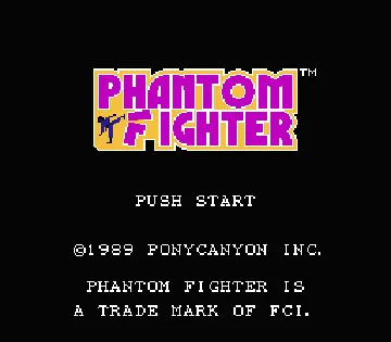 Phantom Fighter (USA) screen shot title